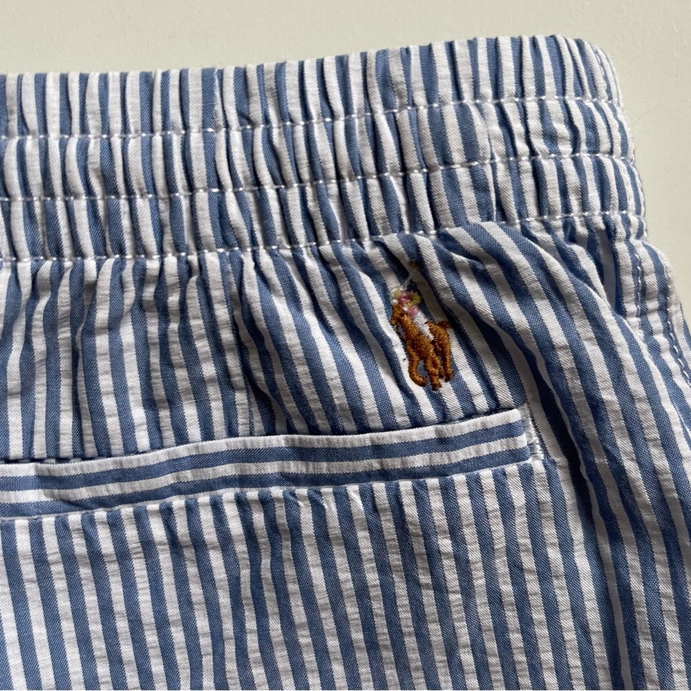 Polo Ralph Lauren Girl's Striped Cotton Seersucker Pants - Size 6X - Picture 7 of 10